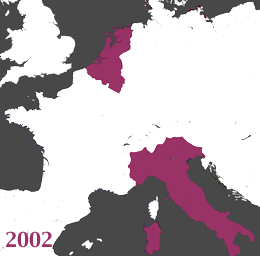The Netherlands, Belgium, and Italy, 2002