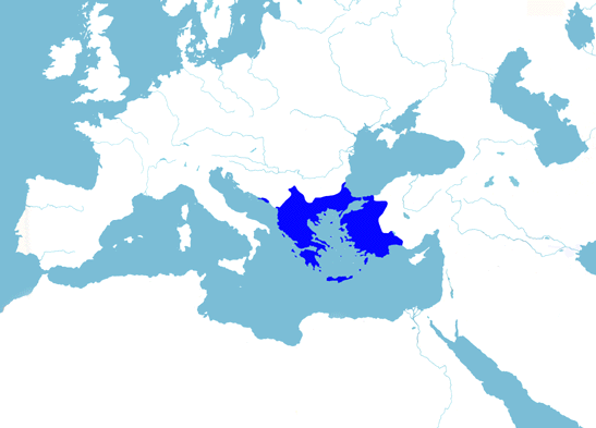 Byzantine Empire 1204 before 4th Crusade
