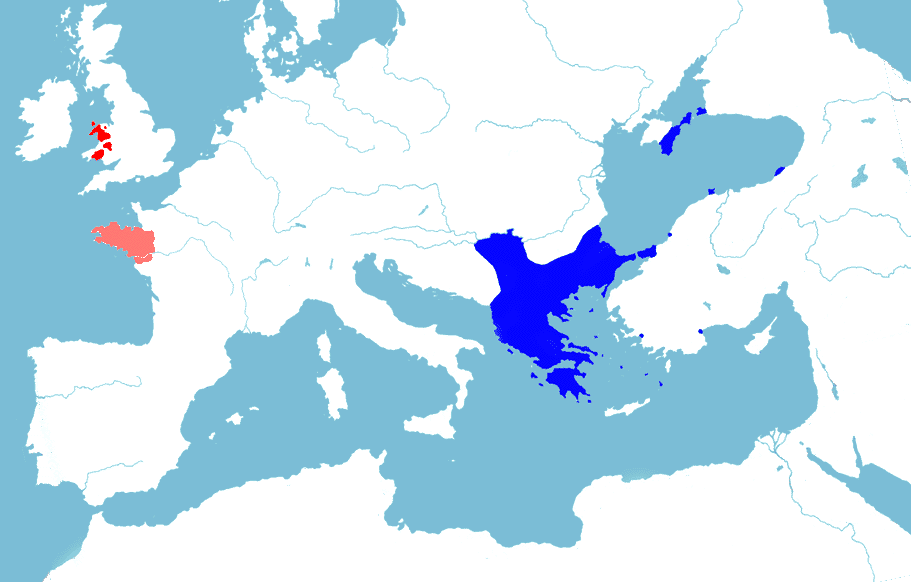 Britons Byzantine Normans Turks